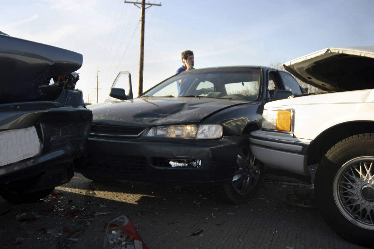 multi-vehicle crash