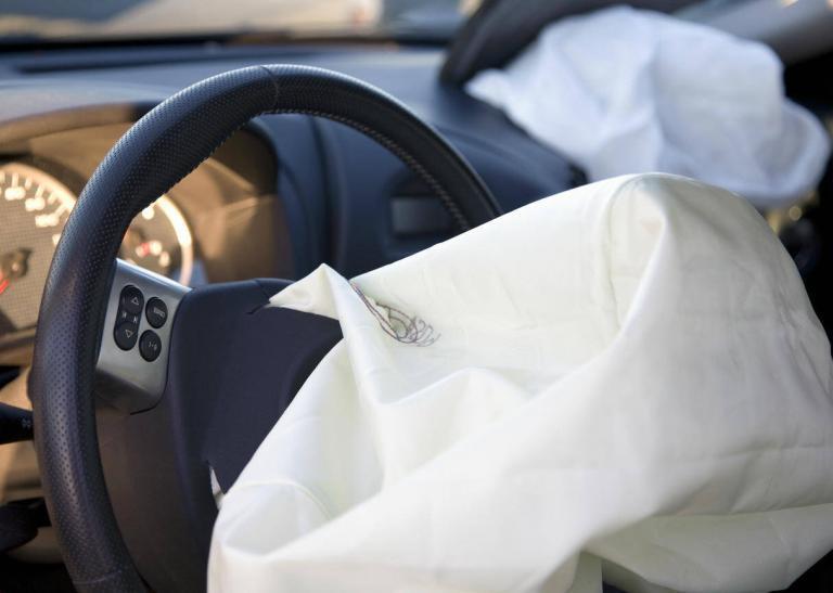 deployed airbag after auto accident
