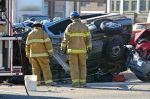 rollover car accident in ST. Louis