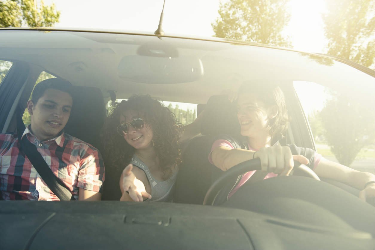 ST. Louis teens driving together in the summer