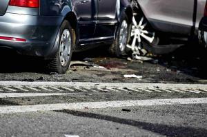 St. Louis car accident scene