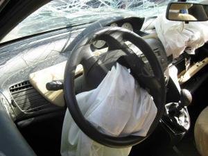 deployed air bag after car accident