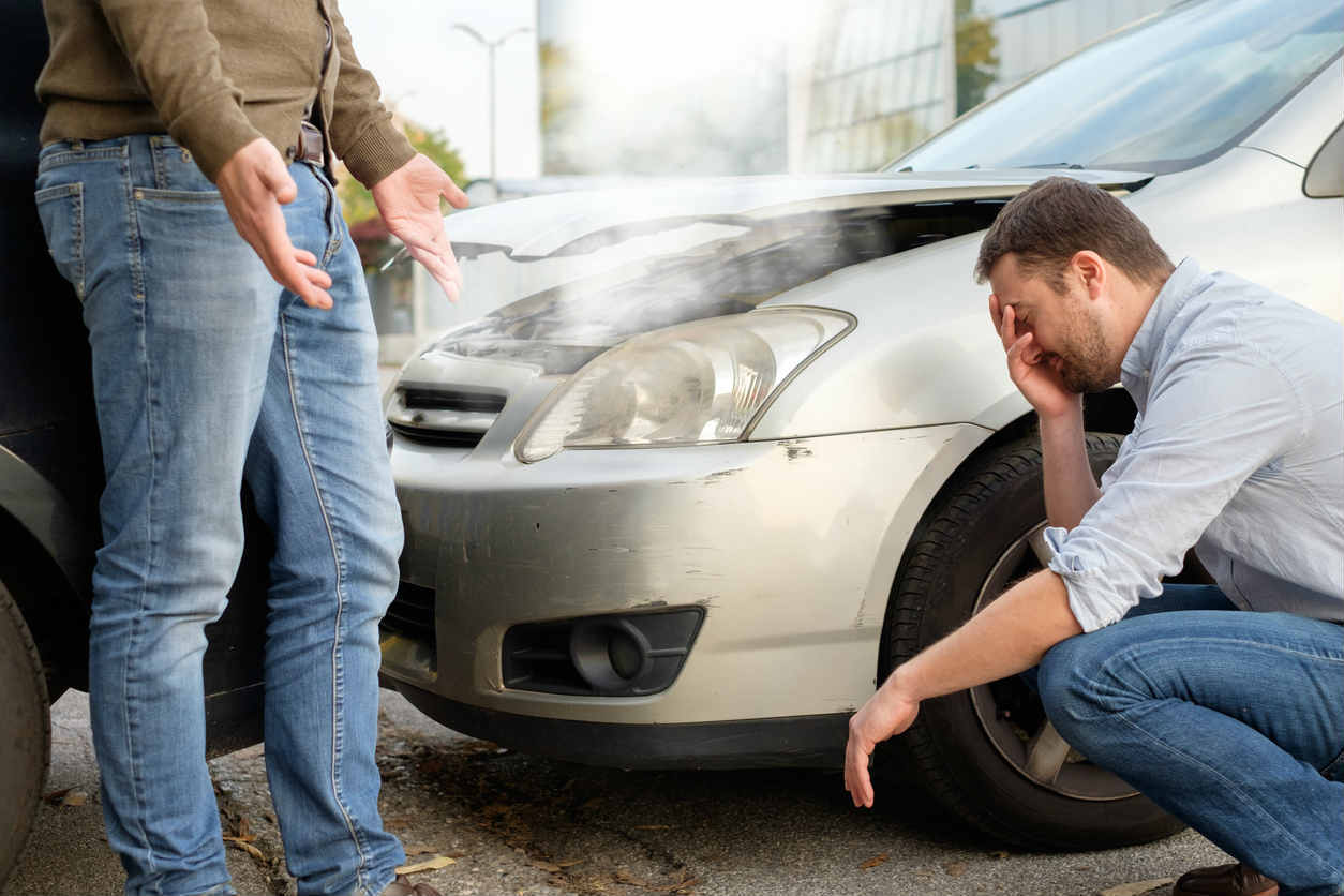 aftermath of a St. Louis car accident