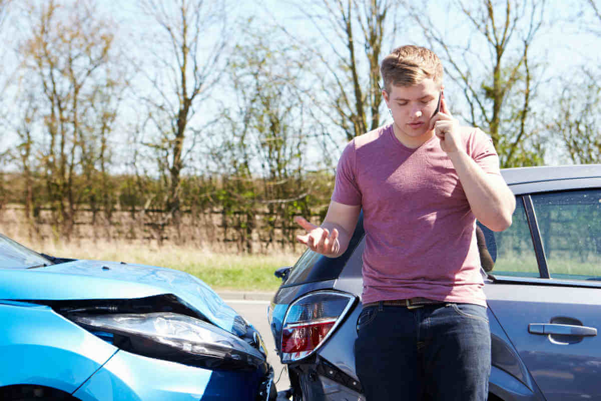 young man after St. Louis car accident