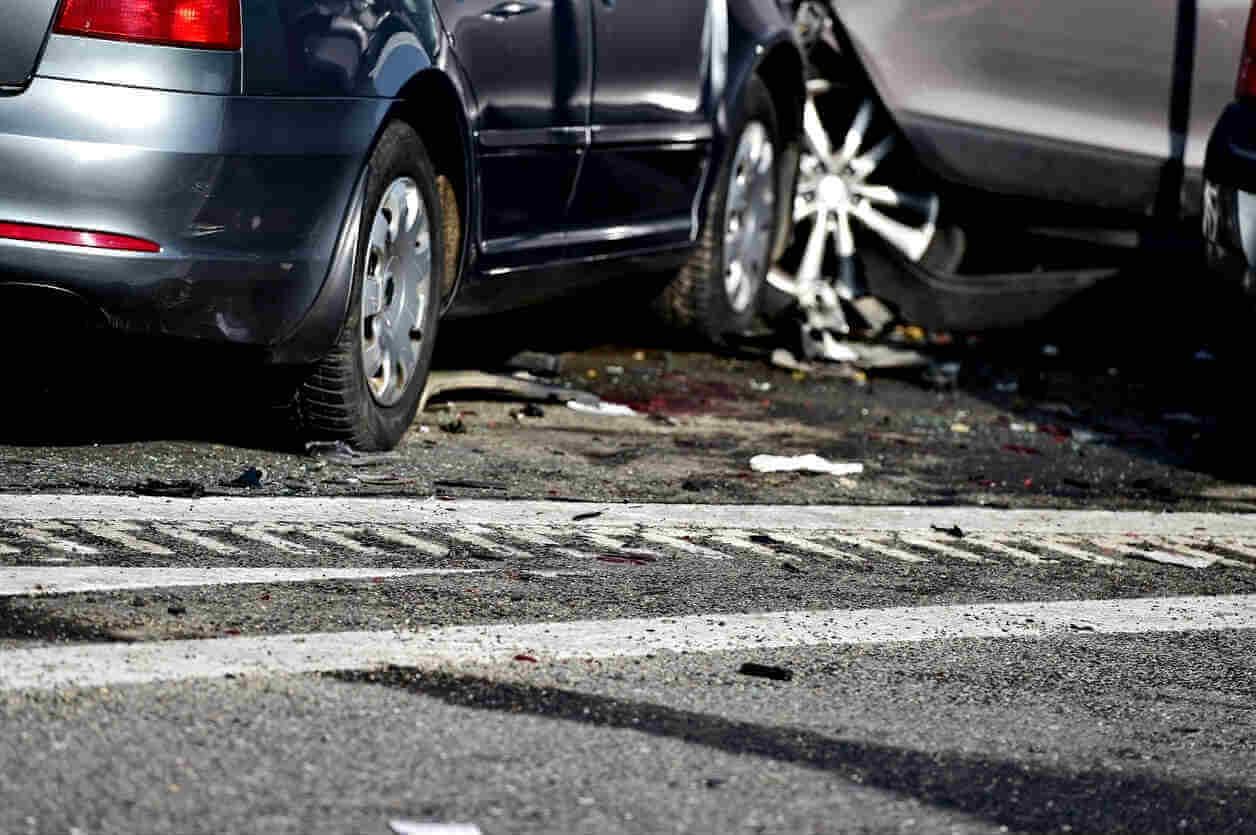 St Louis MO car accident scene