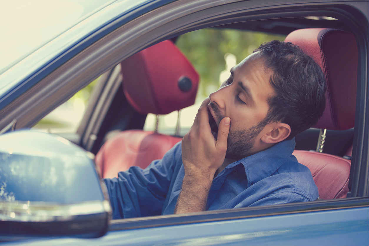 St. Louis man yawning while driving