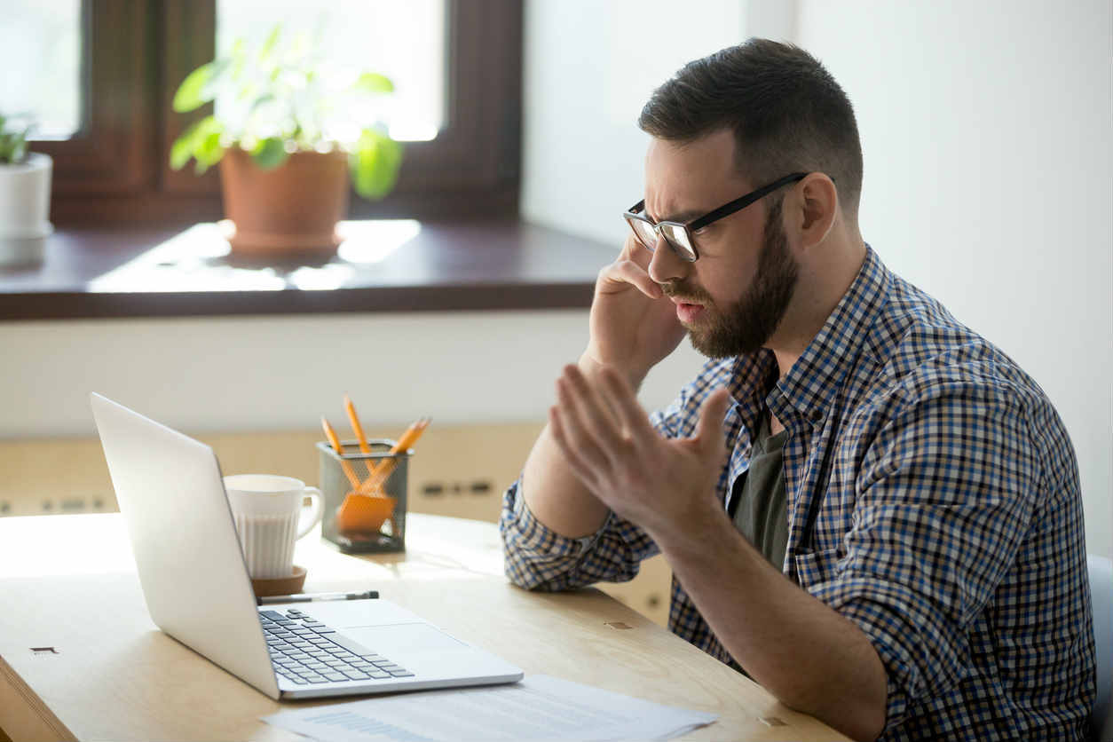 St. Louis man on the phone with insurance company