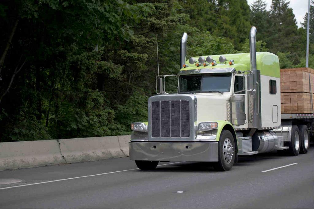 commercial truck driving in st. louis