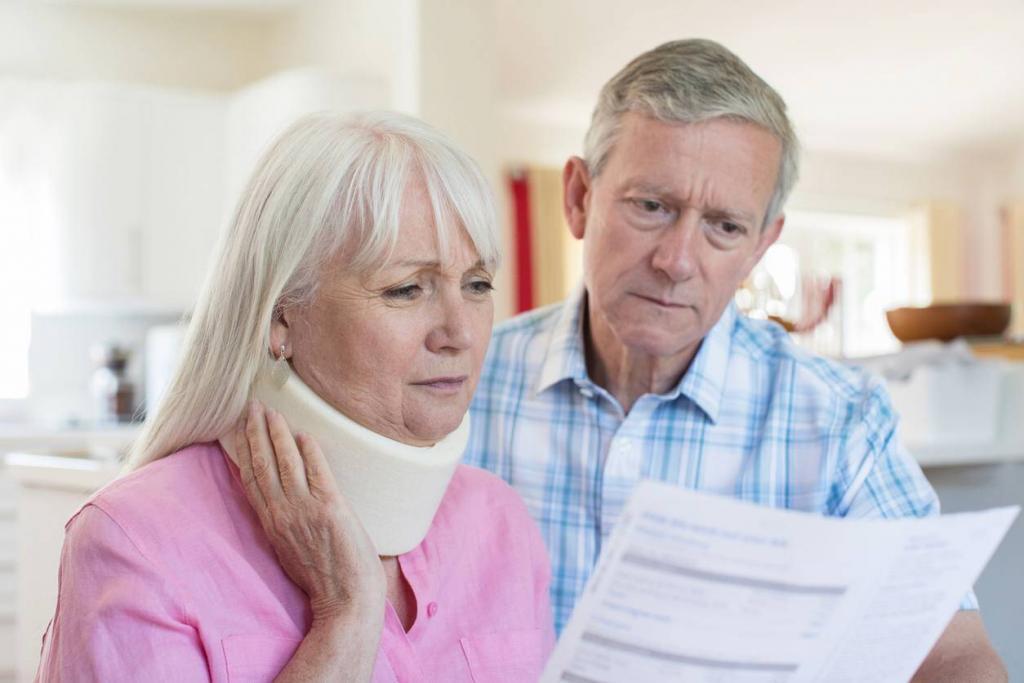 injury victim looking at medical bills