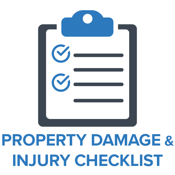 property damage and injury checklist