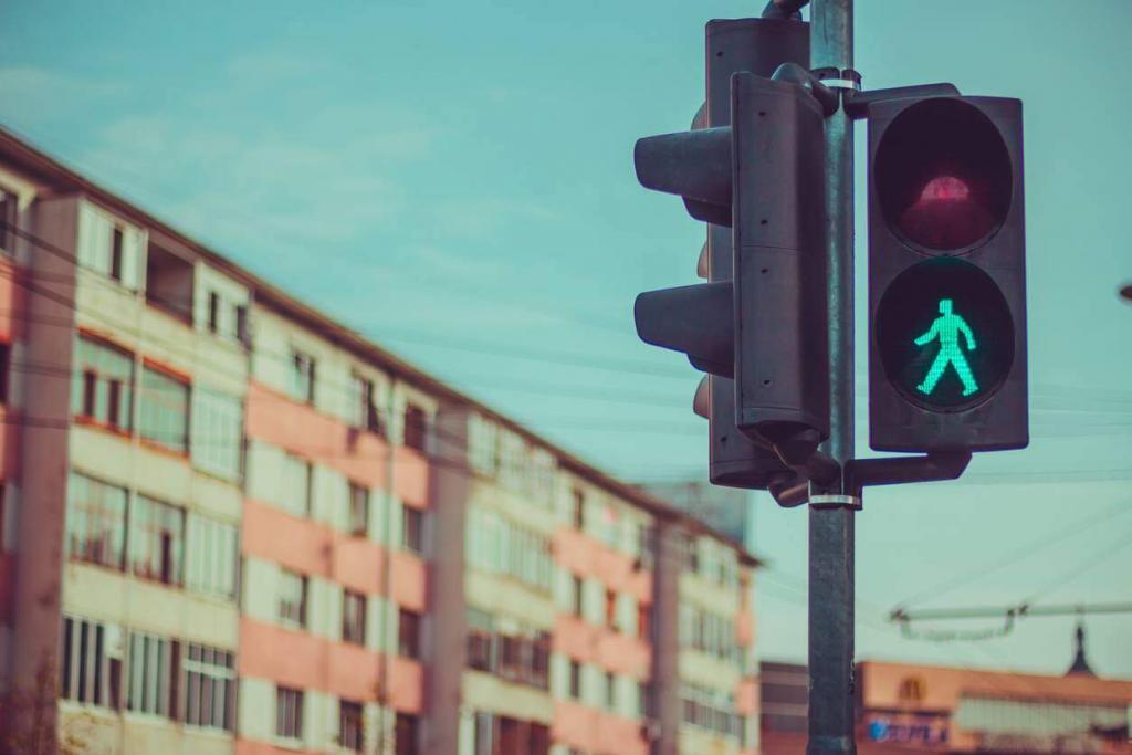 pedestrian walk sign