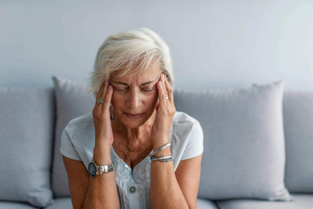 st. louis woman with a stress headache