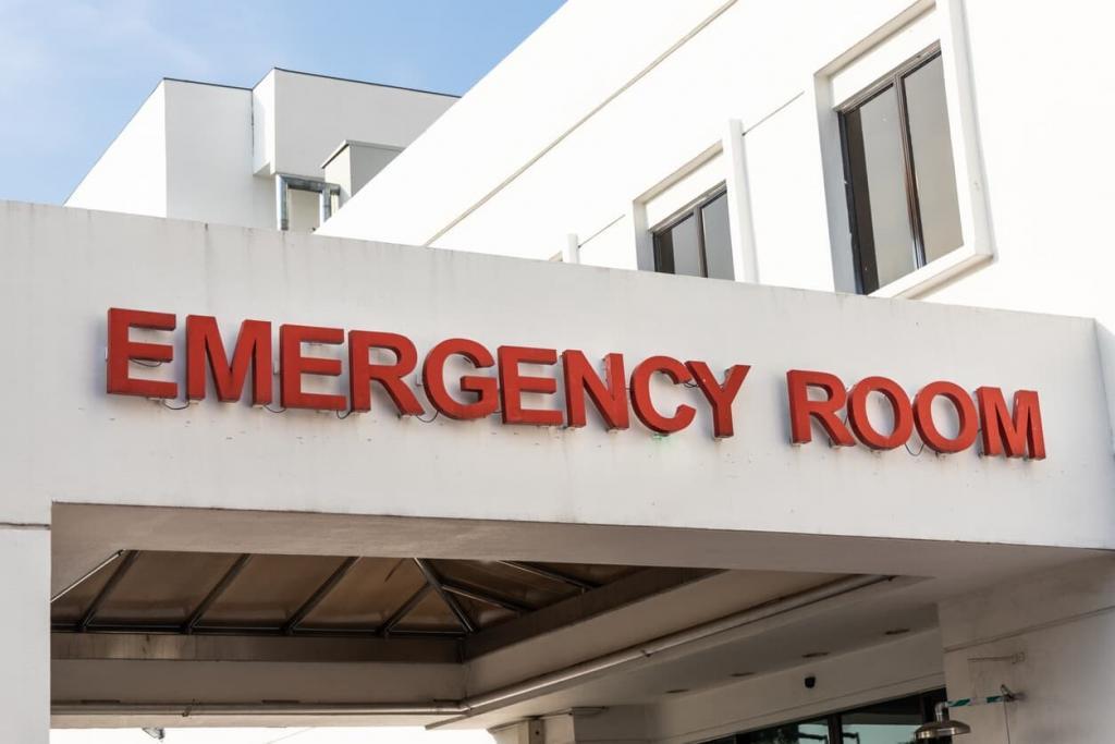 emergency room after car accident