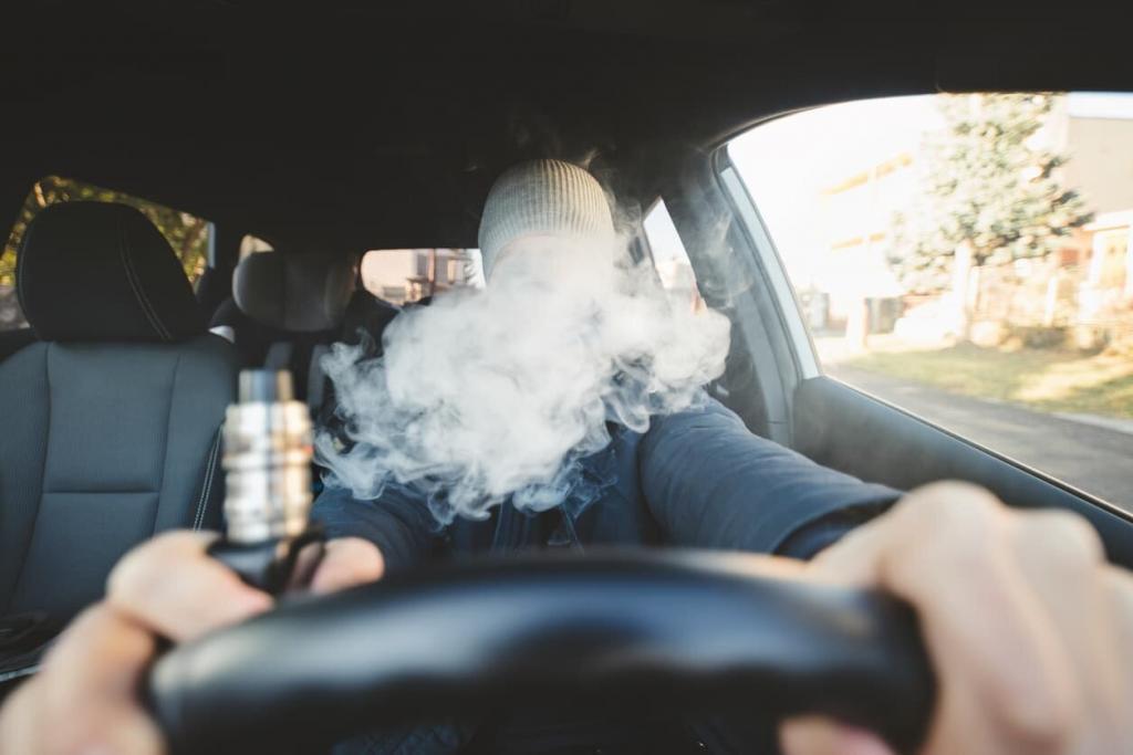 vaping while driving
