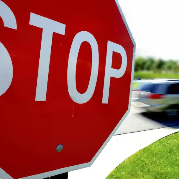 2 way stop sign intersection accident