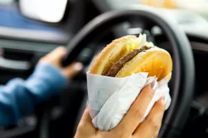 eating while driving