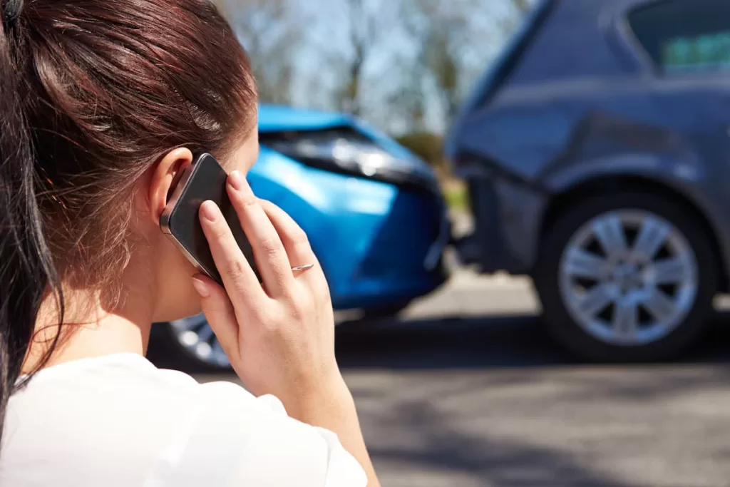 credible witness of a car accident on the phone