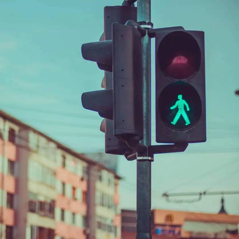 pedestrian walk sign