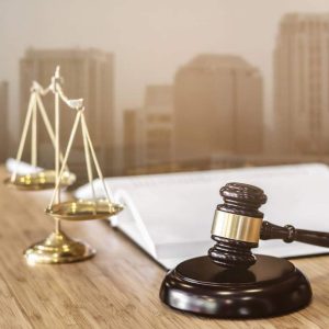 gavel and scales of justice